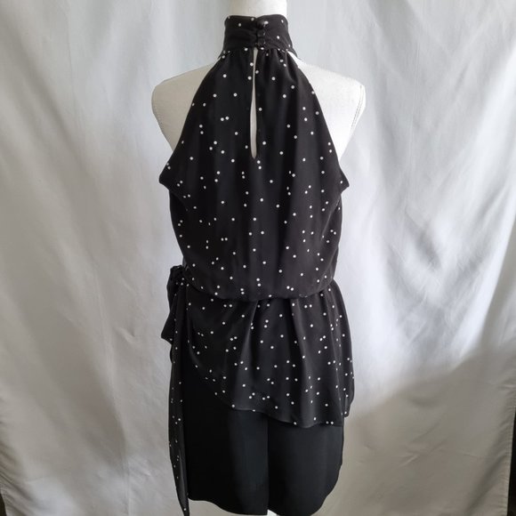 Joseph Ribkoff Polka Dot Sleeveless Dress Size 8 - Picture 3 of 13